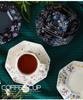 French Pastoral Style Coffee Set: Floral Brocade Cup and Saucer with Teapot - Perfect Gift Item