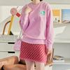 New MLB Monogram Collection Polyester Bucket Bags Shoulder Bag Crossbody Bag Mini Unisex Pink 3ABMS022N-50PKS