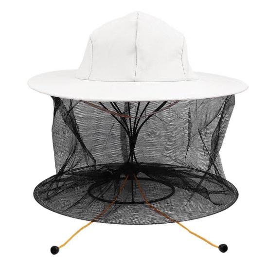 Mosquito Head Net Full-Mesh Design Drawstring Windproof Strap Good Breathability Beekeeping Men Bee Prevention