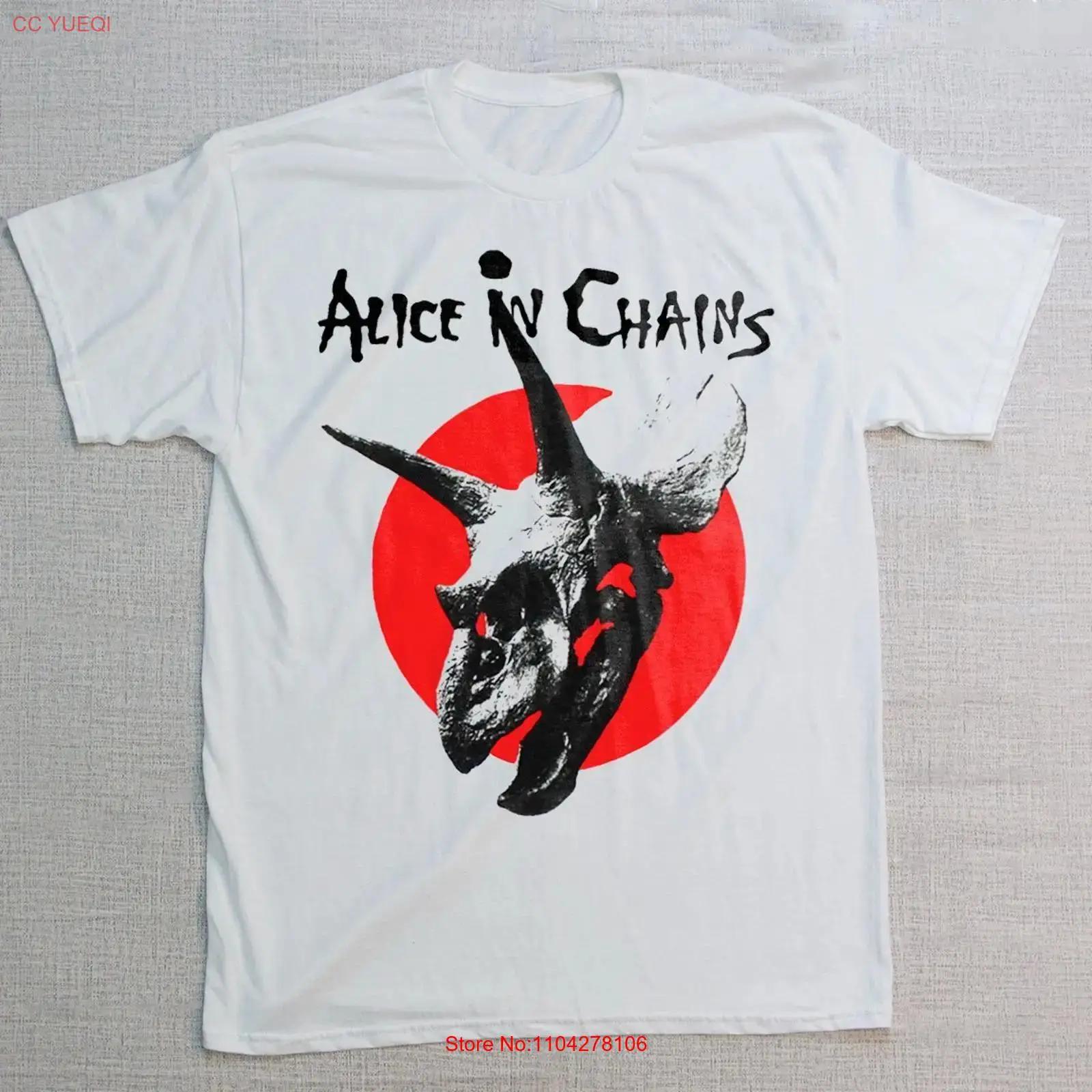 Alice In Chains The Devil Put Dinosaurs Here Белая футболка Размер S 5XL винтаж Стиранная Немного Стильный графический homme Дышащая S разноцветный