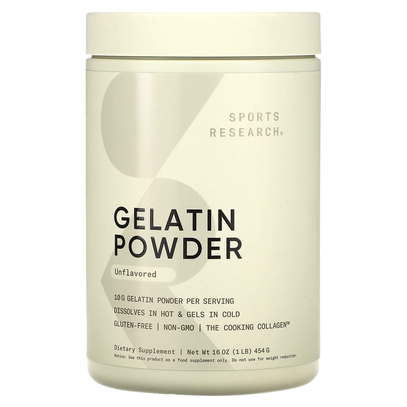 

Gelatin Powder, Unflavored, 454G (1Lb)