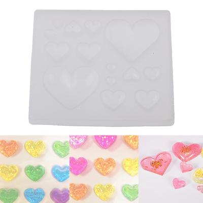 Candy Heart Silicone Mold Assortment Resin Cabochon Making Epoxy Craft Supplies