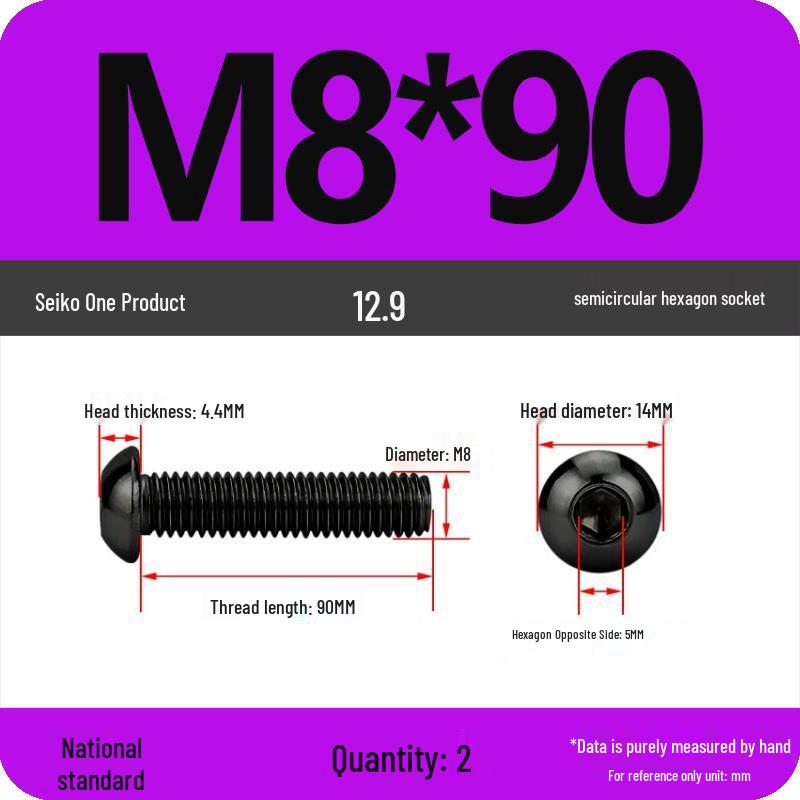 High-Strength 12.9 Pan Head Socket Cap Screws: M6, M8, M10, M12 Sizes