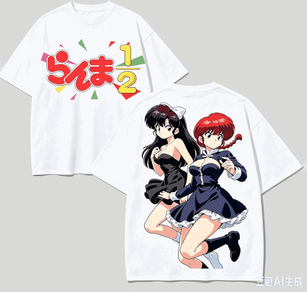 Ranma 12 Anime Lover TShirt Harajuku Cotton NewModel High Street Retro Fashion Oversized Unisex High Quality Comfortable Soft