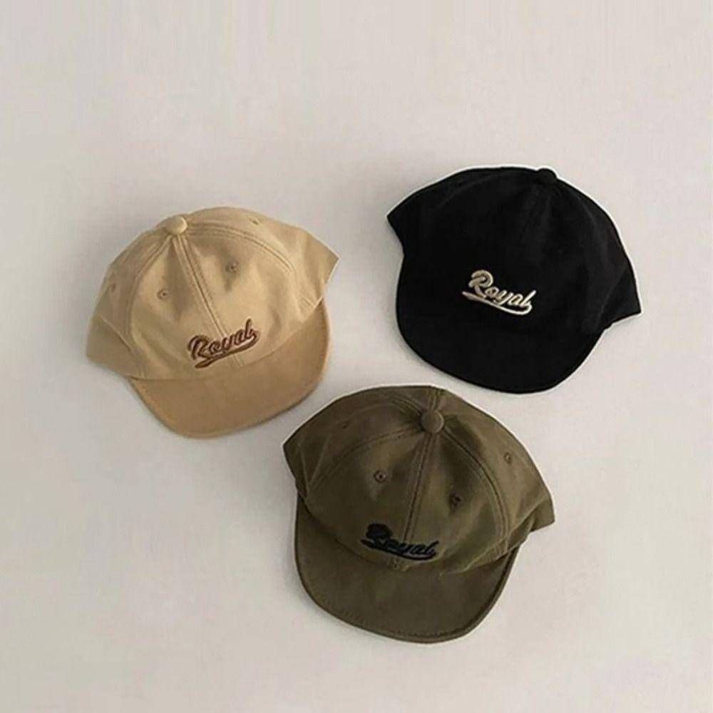 Cotton Polyester Children's Hat Letter Embroidery Sun Protection Cap Anti-UV Sun Hat