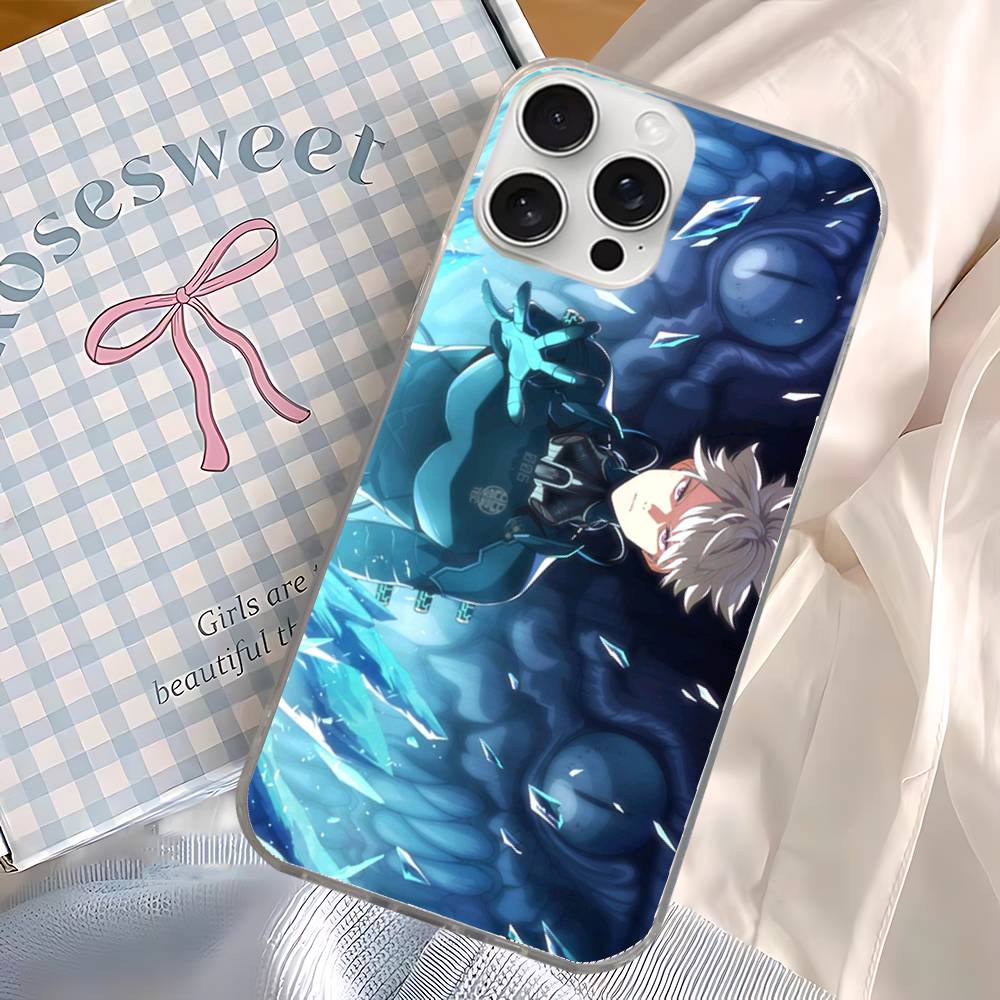 Classic Anime K-Kaiju N-No8 Phone Case For iPhone 11 12 13 14 15 16 17 Plus Pro Max Satin Laser Glossy Cover