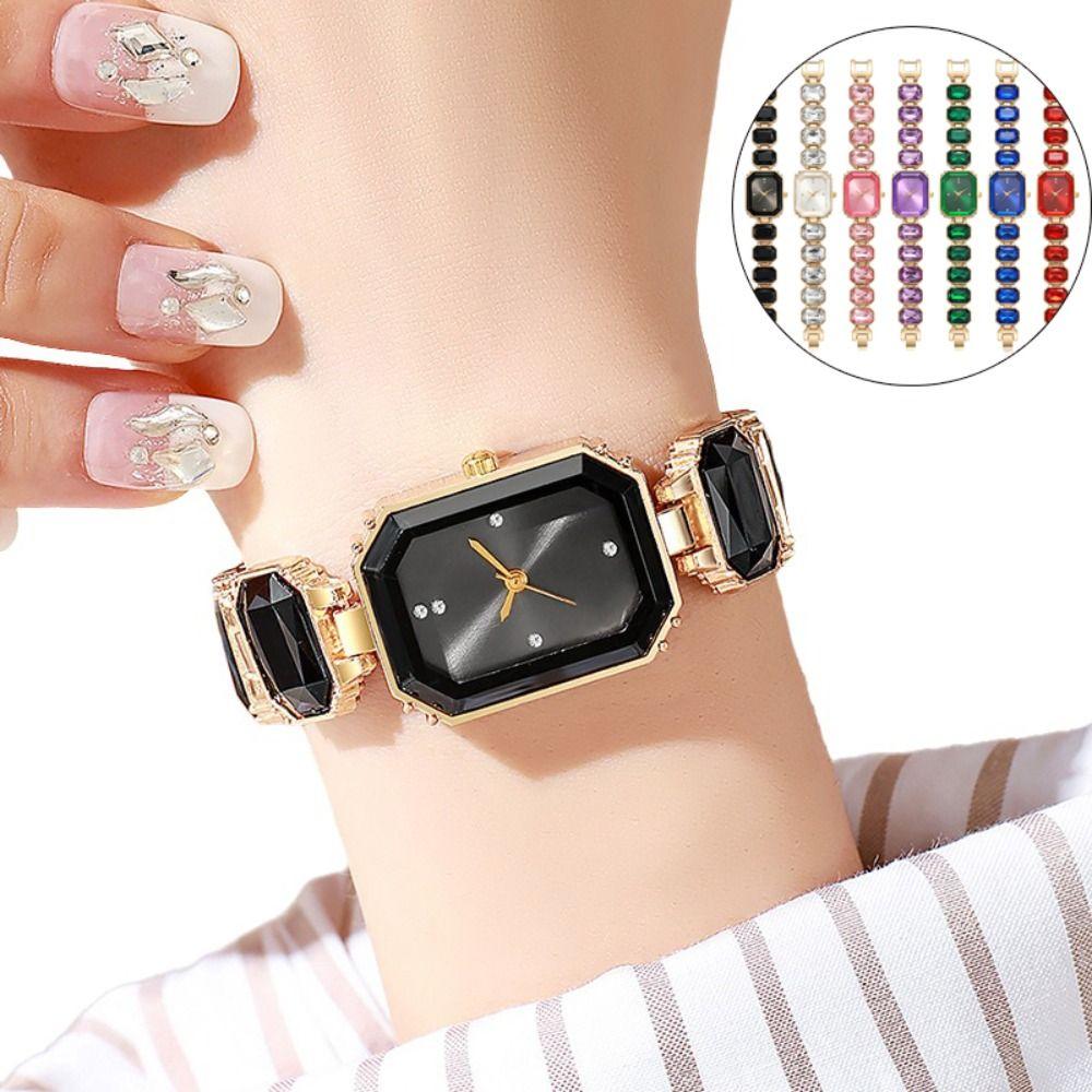 Diamantbesetztes Uhrenarmband Quarzuhren Strass Damen Armbanduhr Handgelenkdekoration Damen Mädchen