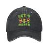 Dabbing Mexican Skull Cinco De Mayo Baseball Cap Vintage Distressed Denim  Headwear Unisex Style Outdoor Running Golf Caps Hat