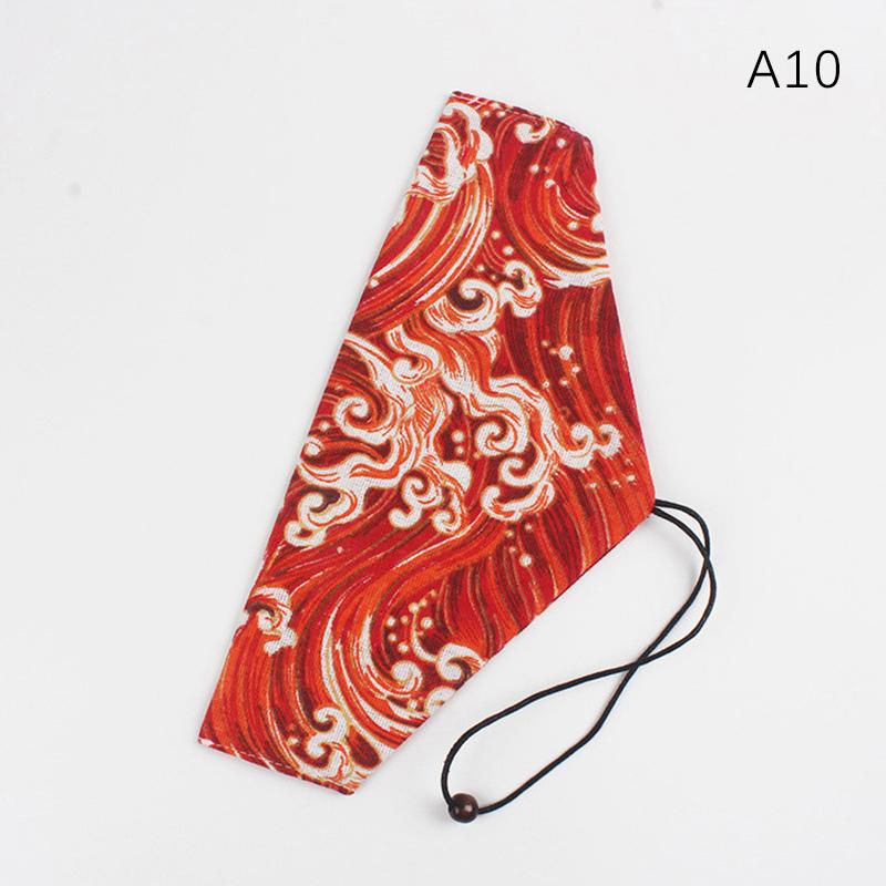 Portable Tableware Bag Japanese Printing Reusable Drink Straw Chopstick Cutlery Pouch Drawstring Bag Cutlery Bag For Spoon Fork