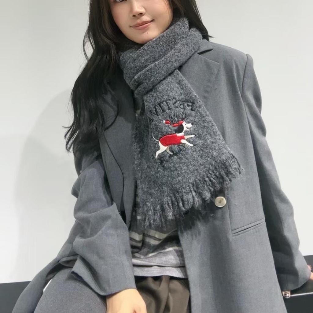 Women's High-End Knit Christmas Scarf – Thick, Warm, and Versatile for Autumn and Winter