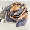 Spring new 90 plain crepe satin mulberry silk silk scarf women's light luxury silk printing shawl versatile silk gift