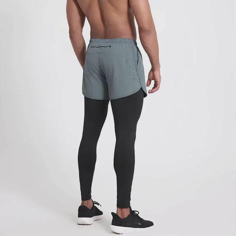 Чоловічі професійні шорти для марафону 2024 з підкладкою - Двошарові, 3-дюймові, Тренд фітнесу для легкої атлетики