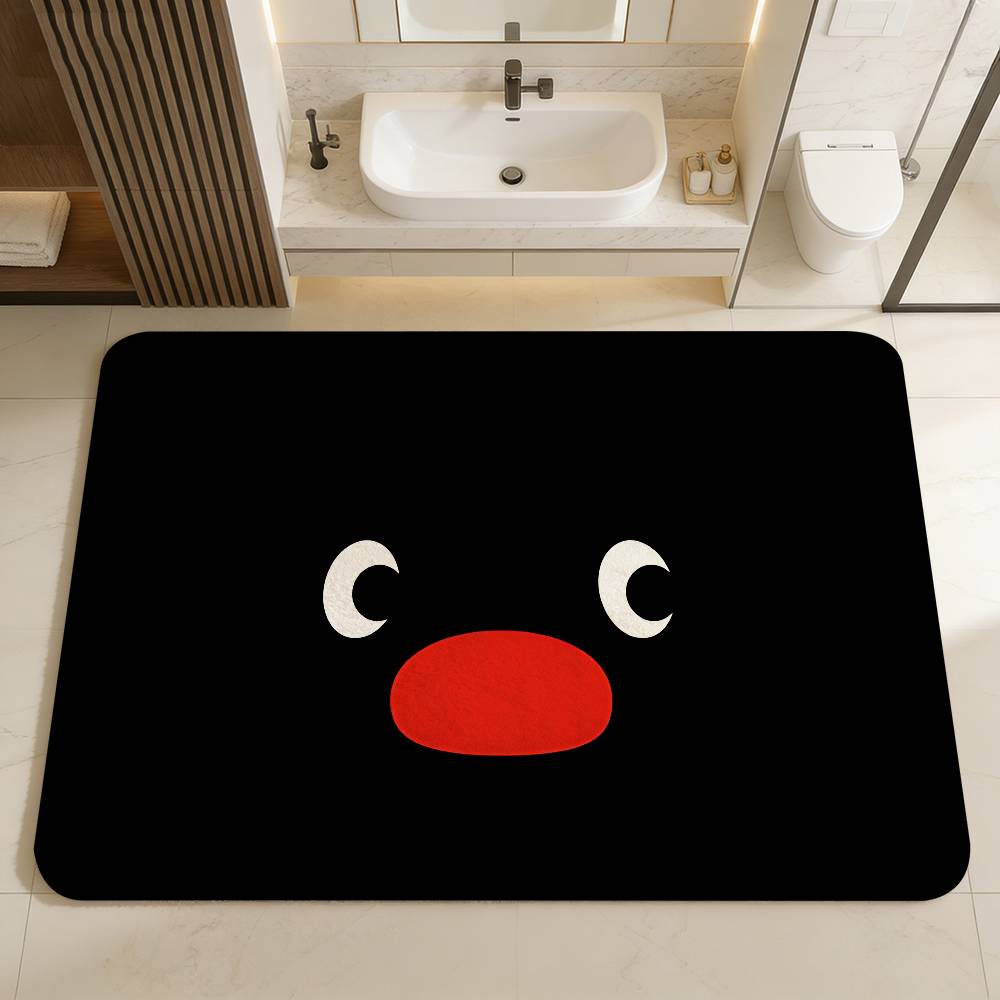 Funny P-PinguS Cute Cartoon Entrance Door Mat Nordic Style Home Doormat Bathroom-Toilet Mats Bedroom Hotel Decor Mat