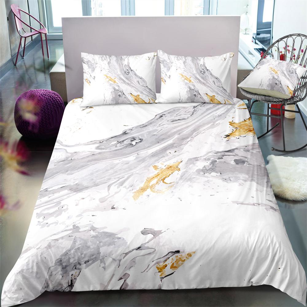 2023 New Style 3D Bedding Set Marble Printing Home Bed Clothes Children Woman Decorative Pattern King Size Comforter Cover Suit Microfiber
