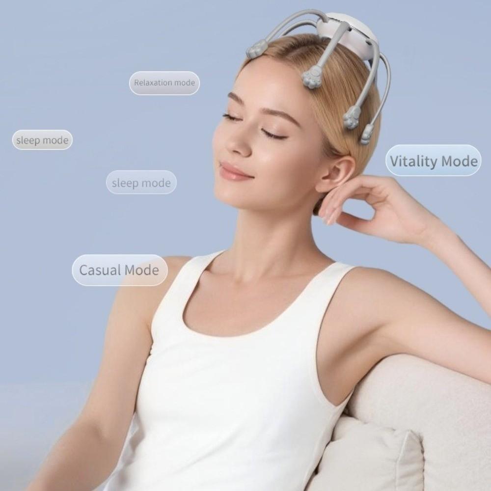 Vibration Device Octopus Head Massager Electric Scalp Massager for 5V/500mAh Stress Relax