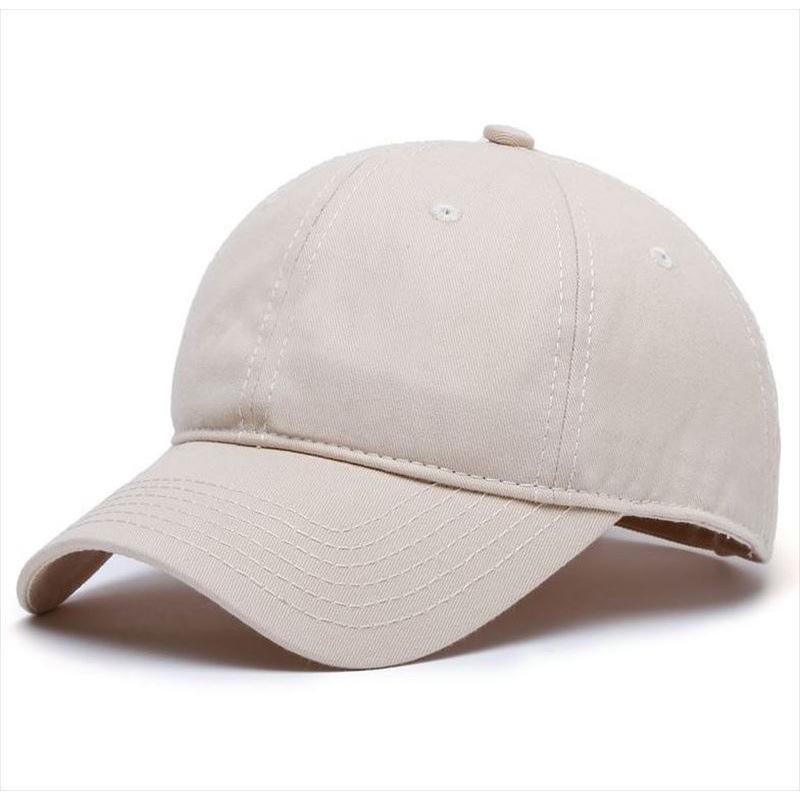 Solid Color No Decoration Baseball Cap Big Head Circumference Cotton Cap Four Seasons Wear Men's Hat Couple Women's Hat Trend Hat