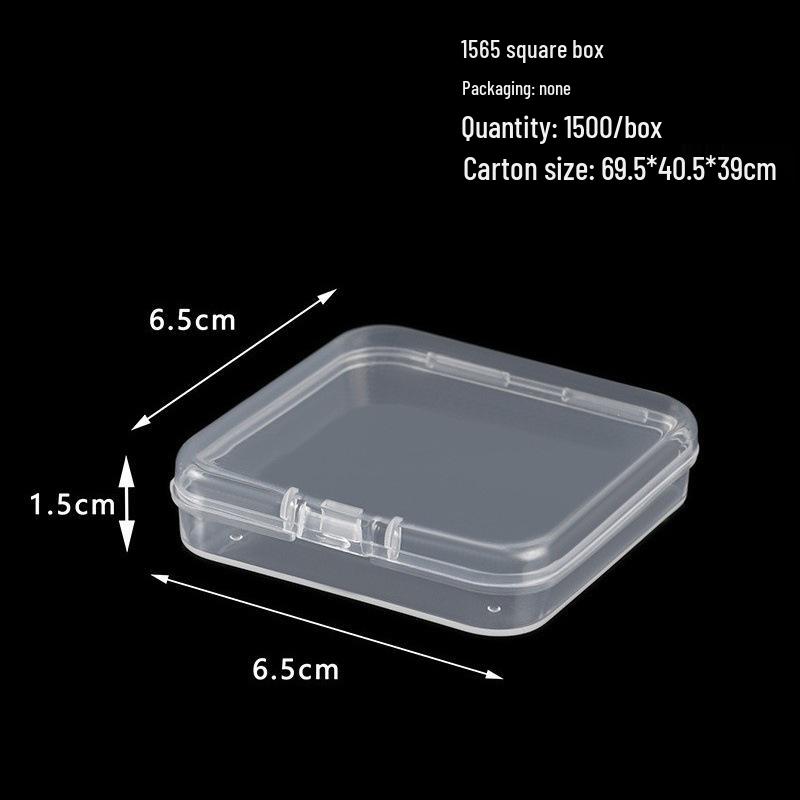 Rectangular Translucent PP Plastic Storage Box with Lid for Jewelry and Small Parts