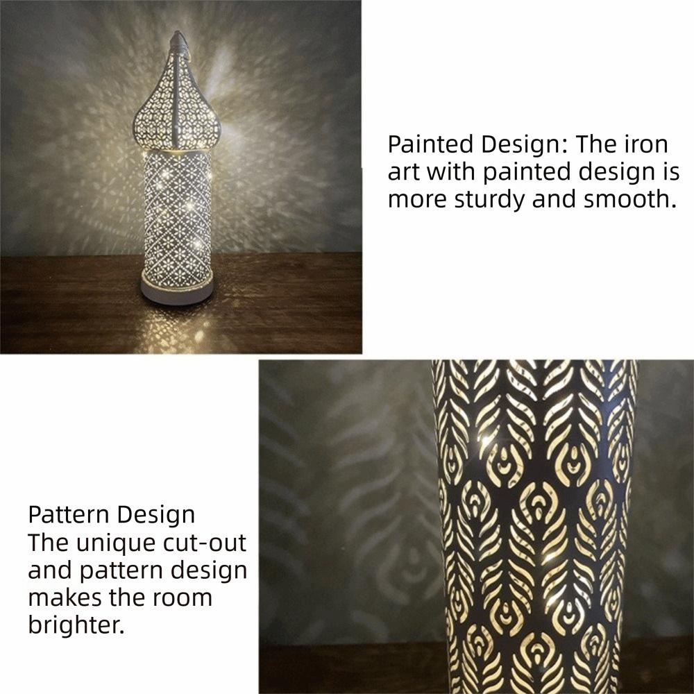 Classic Iron Art Lamp Hollow LED Light New Atmospheres Lamp  Crafts Ornaments