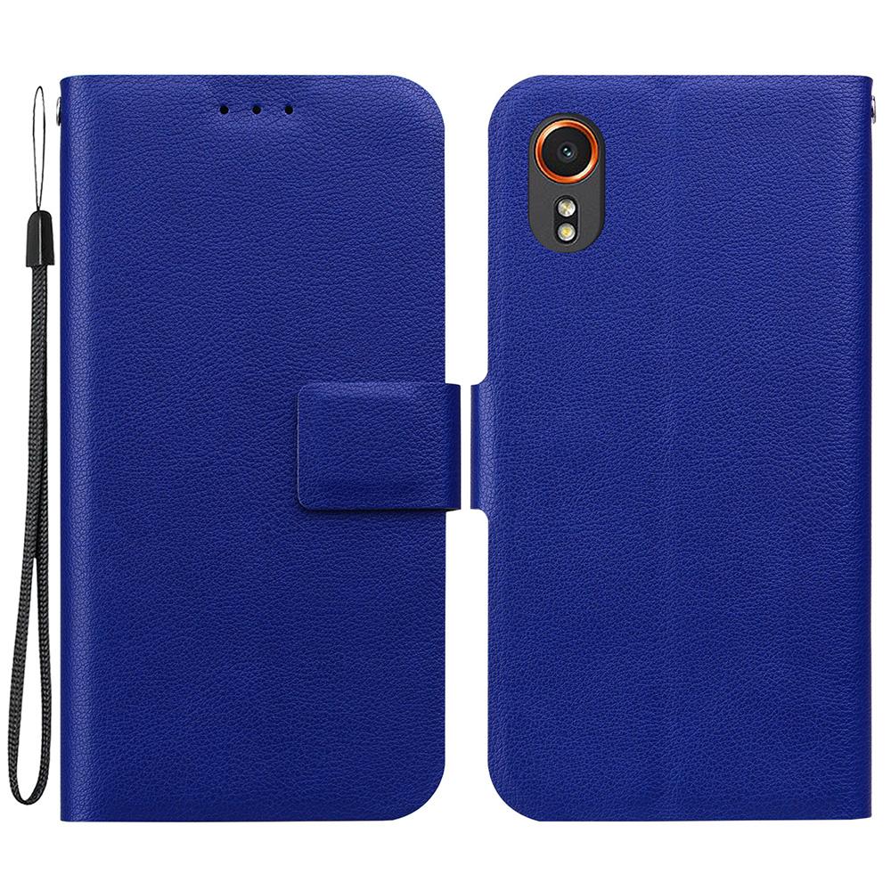 For Samsung Galaxy Xcover7 Case Ultra-Thin PU Leather+TPU Phone Cover with Card Slot