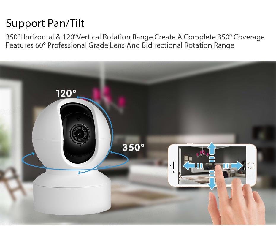 Tuya Smart 1080p Wireless 3MP Camera with Auto Tracking & Two-Way Audio