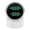 Digitales Doppelmessgerät 52mm Anzeige Wasserstandsanzeige+Abwasserstandsanzeige 0-190 Ohm mit Alarm HTG für Auto Boot Yacht 12V24V Grün