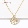 Fashion 18K Gold Plated Inlay Shell Heart Charms Christmas Tree Pendants for Jewelry Making Supplies DIY Necklace Accessories