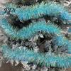 Kerst Trapleuning Wrap 78 Inch Roze Tinsel Sling Decoratie, Glanzende Metallic Twist Herbruikbare Feestelijke Party Supplies voor Kerstboom, Bruiloft,