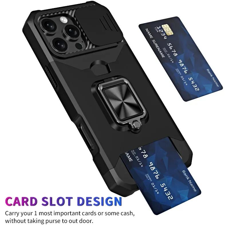 מגן טלפון נייד עם טבעת שריון, סוגר עדשה, הגנה מפני חלון, באיכות צבאית, לאייפון 16 15 14 13 12 11 פרו מקס