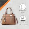 Handbag For Women And Girls | Ladies Purse Faux Leather Handbag | Woman Gifts | Wedding Gifts For Woman | Women 3 Compartment Bags