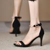 Fashion 2025 Women's One-piece Sandals, Spring and Summer New  High Heels, Slim Heels, Versatile and Sexy Women's Shoes