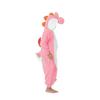 Kids Onesies Cartoon frog Kigurumi Pink Fleece Pajamas for Halloween Christmas Party Outfit