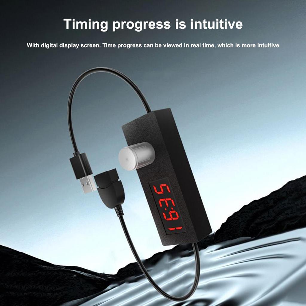 Cavo di Commutazione a Timer USB Digitale Cavo Temporizzazione Regolabile 24H Interruttori di Spegnimento a Tempo Conto alla Rovescia Interruttori di Autospegnimento