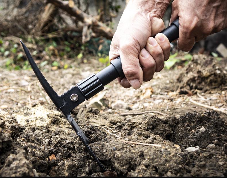 Portable Multifunctional Folding Shovel: Compact German Design for Outdoor, Fishing, Car Use