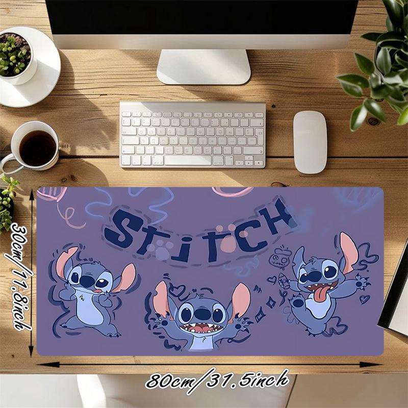 Stitch Fun Xl Gaming Mouse Pad Nonslip Rubber Base Stitched Edge Waterproof Desk Mat For Pc Laptop Gamer Office Computer Accessories C92765