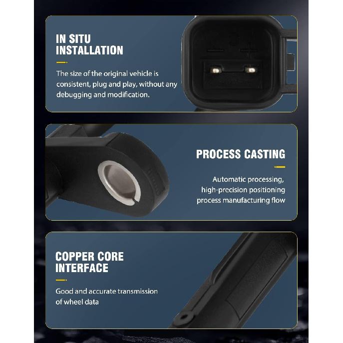 OCPTY ABS Wheel Speed Sensor Compatible for Dodge & for Chrysler Models- Challenger/Charger 2011-2014, 300 2011-2014 - Front Driver & Passenger Side,