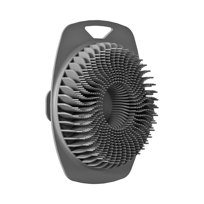 Silicone Body Scrubber Bath Wash Brush Exfoliating Body Brush Shower Face Scrubber Handle Wet & Dry Brushing for Man Women