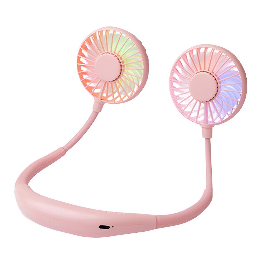 Neck Fan Rechargeable 1200mAh 3 Speeds Hands Free Wearable Fan Portable Personal Cooling Fan for Travel Outdoor Hot Sale