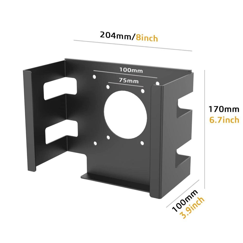 Bottom Mount Desktop Stand Hanging Design Under Desk Desk Bottom Bracket Cooling Function for Mac Studio Mac mini M4 / M4 Pro