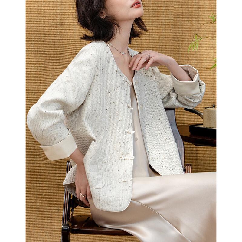 

Women s New Chinese Style Disk Buckle Jacket XL