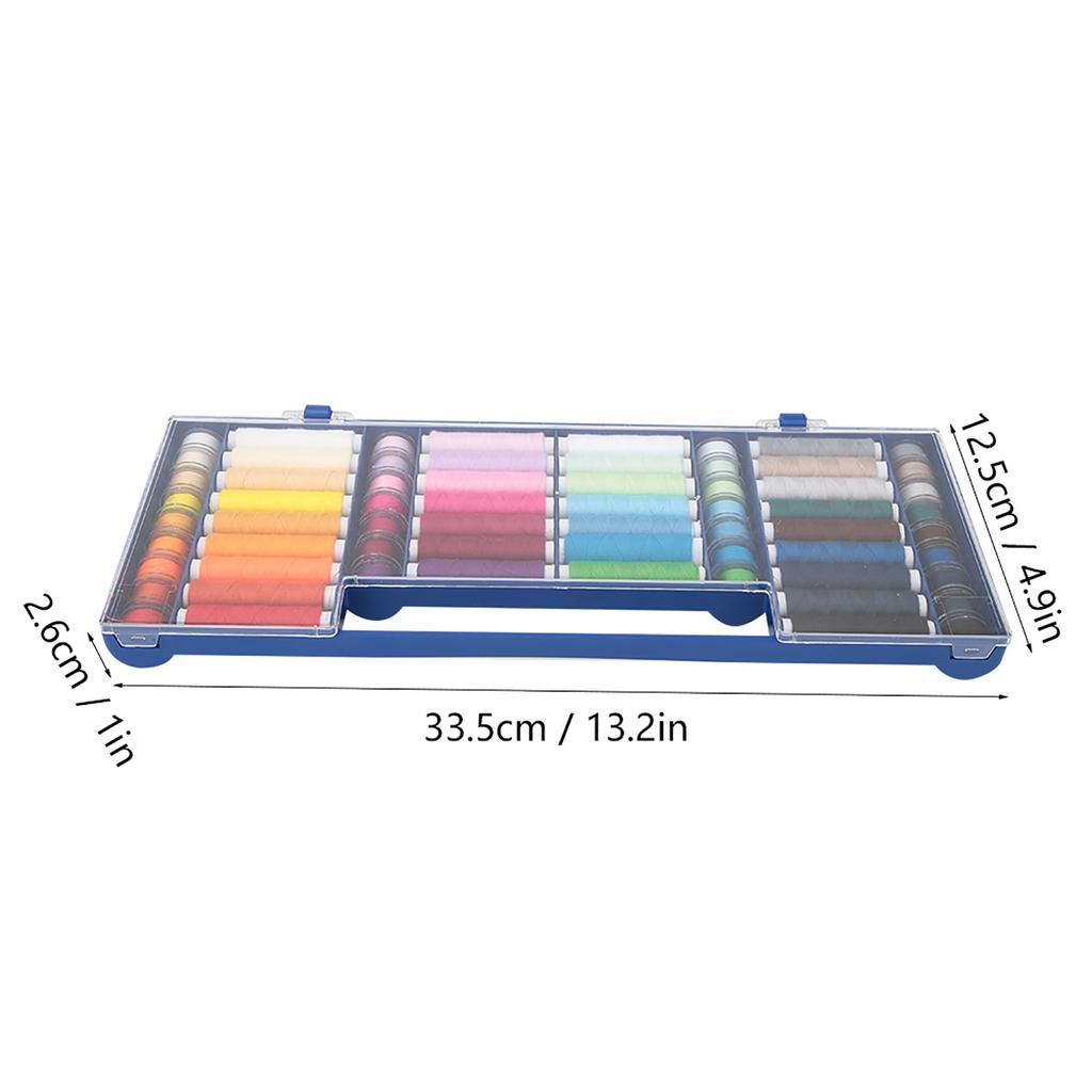 32 Color 64 Sewing Thread Kit Storage Box Sewing Machine Accessories Sewing Tools Kit