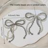 1pc Pearl Butterfly Knot Shoe Charm Pendant,DIY Versatile Handcrafted Bead Decoration for Shoes and Bags,Plastic Material