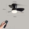 Household Frequency Conversion Ceiling Fan Light Kitchen Bedroom 3 Colors Light Adjustable Electric Ceiling Fan Lamp