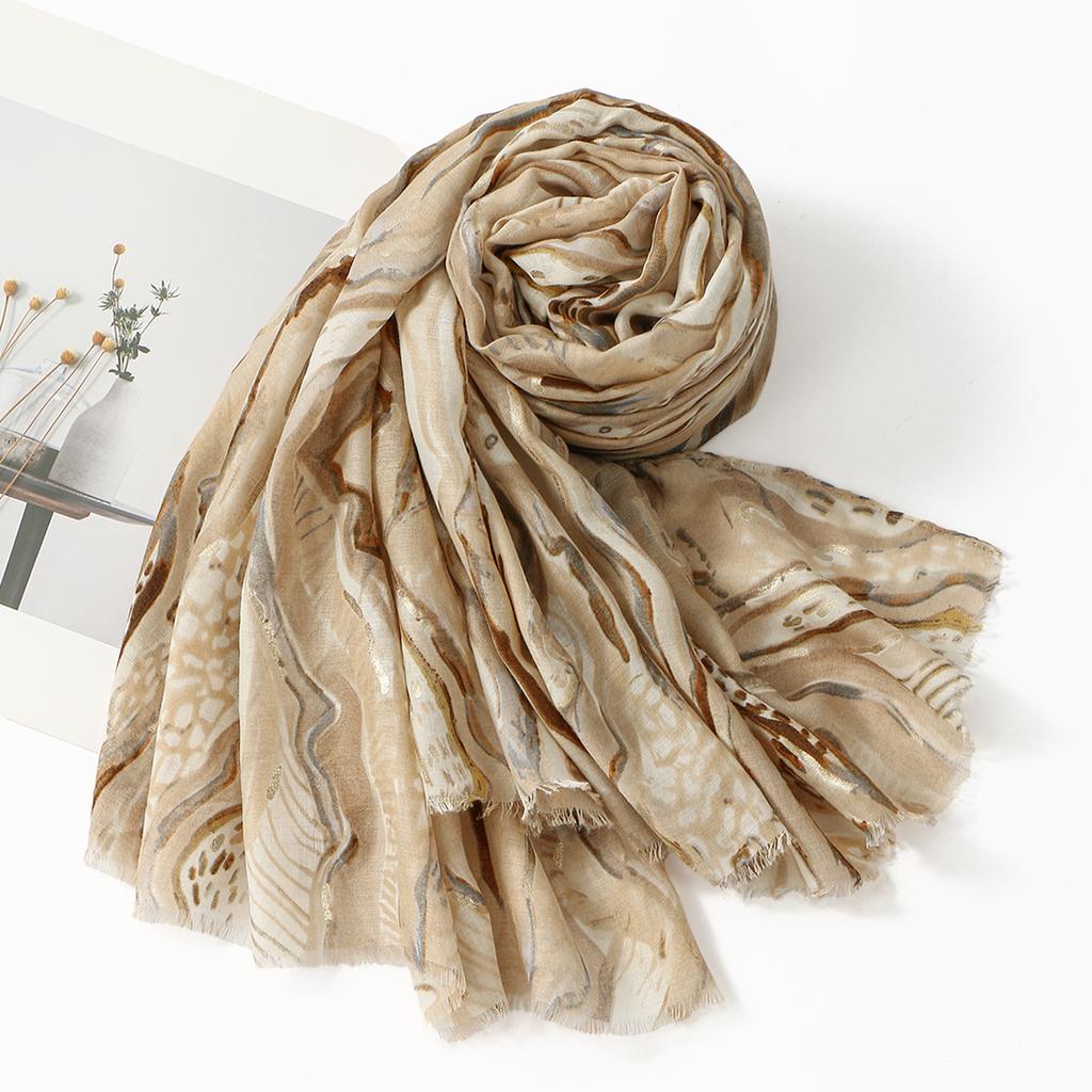 Fashion Printed Stripe Fringed Shawls Women Cotton Linen Muffler Travel Sun Protection Scarf Paisley Printed Scarf 180*85cm