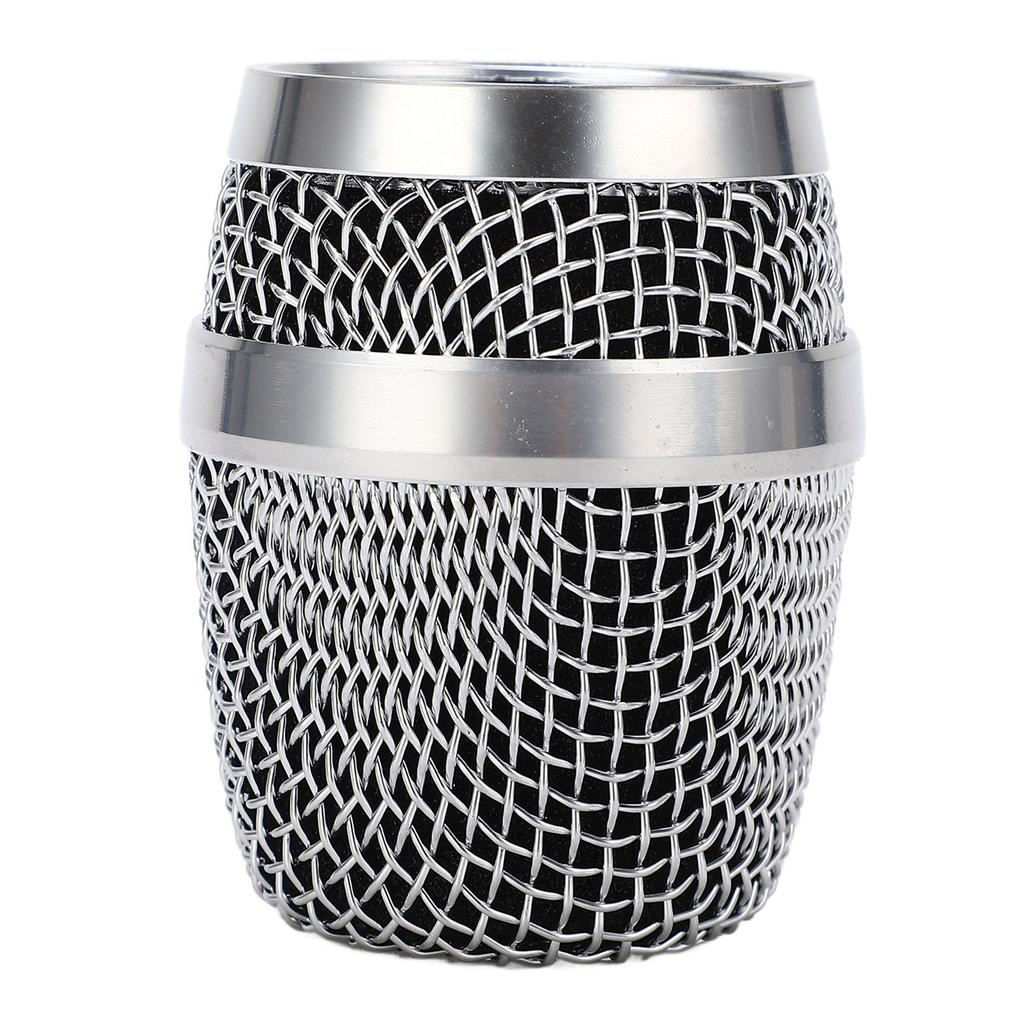 Ball Head Mesh Microphone Grille Silver Microphone Head Replacement for Baier 780 790 for Weida M3 M5 Silver