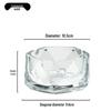 Compact Glass Ashtray for Hotel Rooms, Bedrooms, and Bathrooms