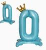 Blue Standing Number Foil for Birthday Party Decoration, Large Aluminum Mylar