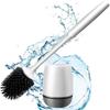 Silicone Toilet Brush With Holder With Holder Quick-drying  For Deep Cleaning