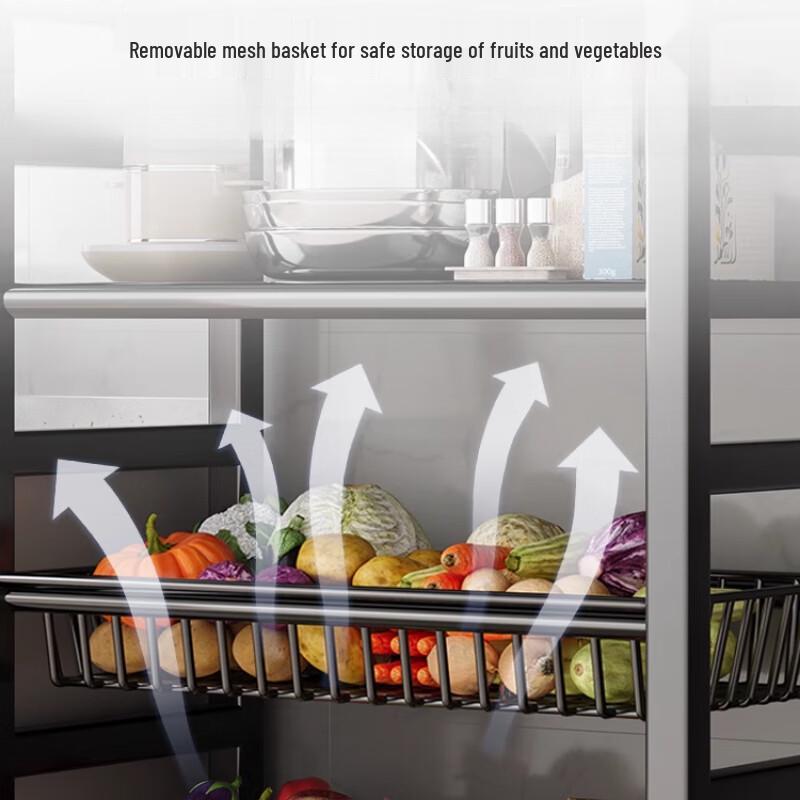 Bieying Multi-functional Carbon Steel Kitchen Storage Rack