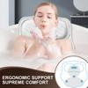 Bath Pillow Luxury Bathtub Pillow - Bath Pillows for Tub Neck and Back Support, Ergonomic Tub Pillow for Bath with 6 Powerful Suction Cups, Fits All