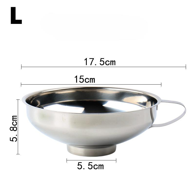 Kitchen Funnel with Wide Mouth and Handle, Suitable for Wide Mouth and Regular Mouth Jars, Suitable for Cooking Oil